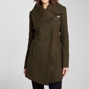 Sam Edelman Hunter Olive Green Wool Pea Coat